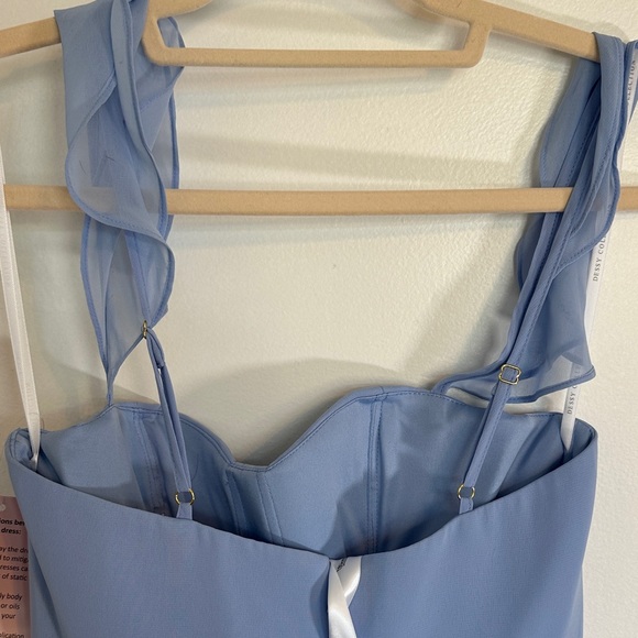 Alfred Sung Elegant Light Blue Maxi Dress NWT size 0 - Picture 9 of 9